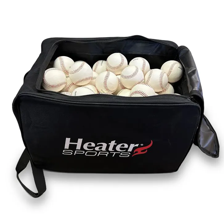 Pitching machine and ball storage bags